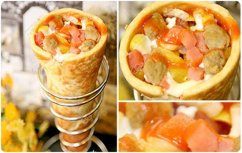 The Origin of A Pizza Cone?