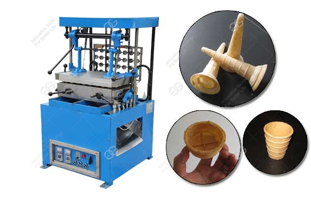 ice cream cone wafer making machine working video