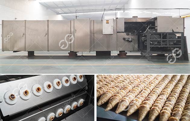 Ice Cream Cone Manufacturing Process in Factory